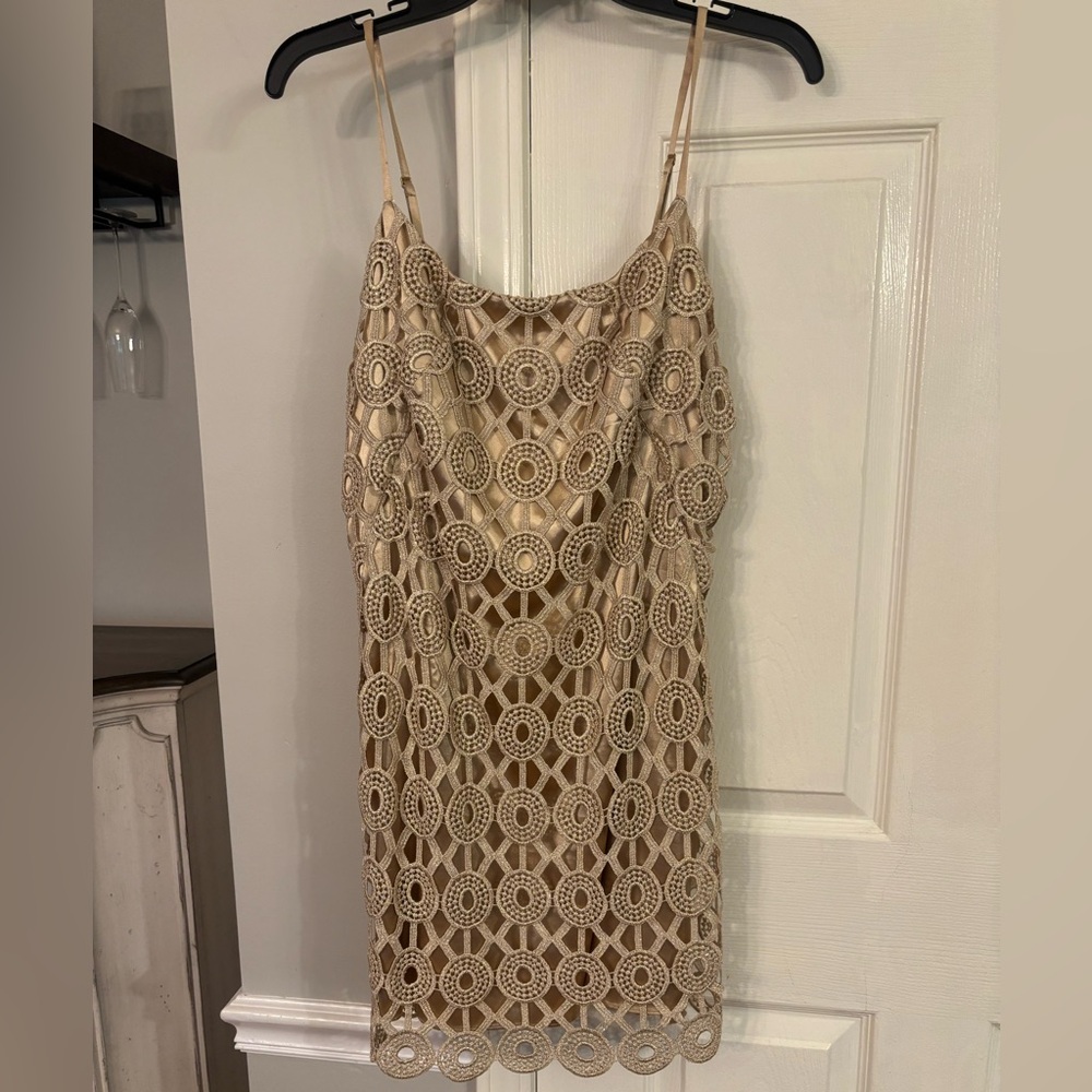Lily Pulitzer Gold Dress Size 4